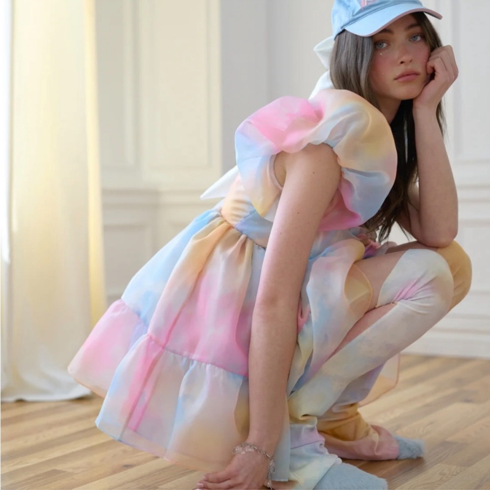 Selkie Dopamine Lawn Party dress (Small) - Picture 3 of 10